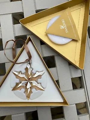 £55 • Buy Swarovski Crystal Star Snowflake Ornament 2015 Gold