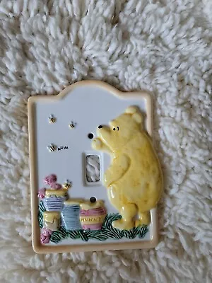 Disney Classic Winnie The Pooh Ceramic Light Switch Plate Cover By Charpente • $12.99