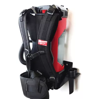 Milwaukee M18 Backpack Vacuum Black Wall Mount Bracket Tidy Storage Hoover Rack • £50.95