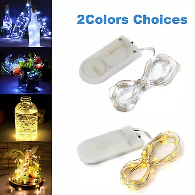 1/5/10 X 6.6ft 20 LEDs Battery Operated Mini LED Copper Wire String Fairy Lights • $5.65