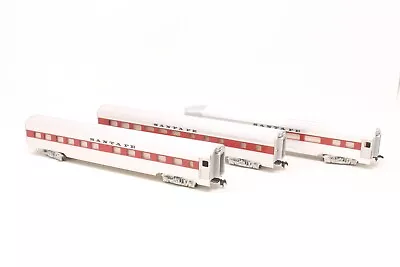 $39.89 • Buy HO Scale Tyco Mantua Metal Streamline Passenger Car Lot Santa Fe