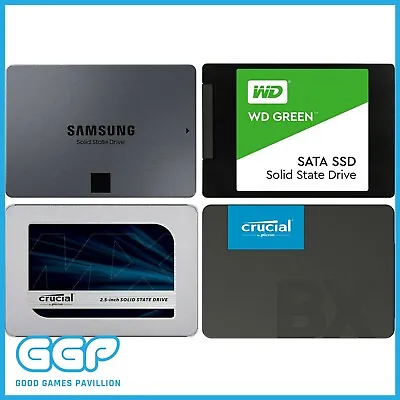 Samsung SSD WD Crucial Seagate 2.5  SSD 120GB 240GB 500GB 1TB 2TB 4TB SATA • $95
