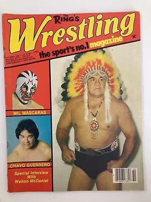 $12.71 • Buy VTG The Ring's Wrestling Magazine October 1983 Mil Mascaras And Chavo Guerrero