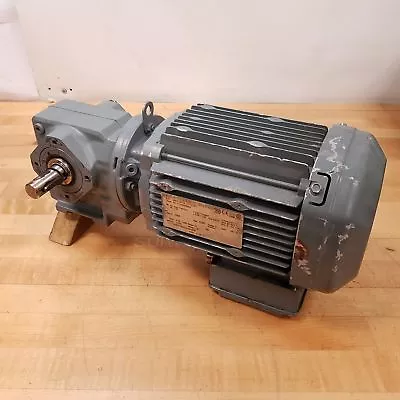 Sew-EuroDrive Inc SA37DRE80M4 Electric Motor Gear Reducer 3PH 1HP - USED • $599.99