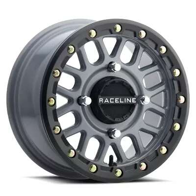 Raceline Podium Beadlock 14x7 ATV/UTV Wheel - Stealth Grey (4/137) +10mm • $152