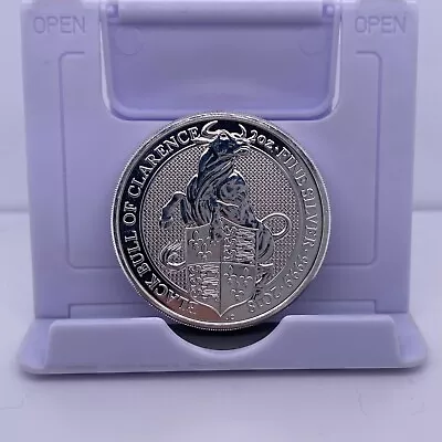 2018 2oz 999 Fine Silver UK Queen’s Beasts Black Bull Of Clarence • £50