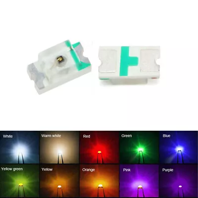 SMD/SMT LED 0603 Ultra Bright White Red Yellow Blue Green Orange Emitting Diodes • $1.76