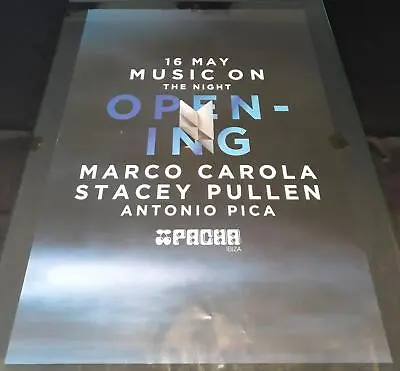 Music On Marco Carola @ Pacha Club 2019 - Ibiza Club Posters - Dj Music Party • £9.99