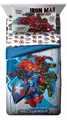 Super Hero Sheets And Comforter FULL Size Avengers Bedding Set 7pc Teen Kid's • $103