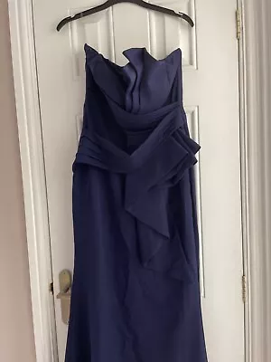£5.50 • Buy Goddiva Ladies Evening Dress Navy Size 10 New With Tags