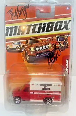 Matchbox Signed By Dave Weise To Fire Station 3 08 Ford E-350 Ambulance SLO City • $25