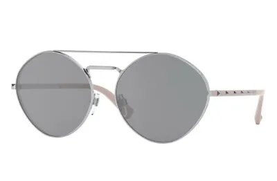 VALENTINO New Authentic Sunglasses Women VA2036 Silver/Grey Mirrored • £95.30