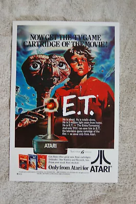 ET Atari 2600 Video Game Promotional Poster #2  80s • $4