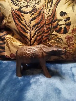 Vintage Or Antique Carved Wood Water Buffalo Figurine. • $16.50