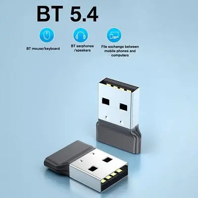 USB Bluetooth Adapter Bluetooth 5.4 Dongle Bluetooth Receiver Transmitter New I4 • $3.31