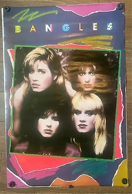 The Bangles Group 1986 Poster -  Susanna Hoffs  + Vicki And Debbi Peterson • $30