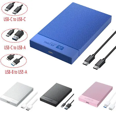 2.5 Inch External Hard Drive Case Enclosure Caddy HDD SSD USB 3.0 5/6Gbps 4Color • £5.99