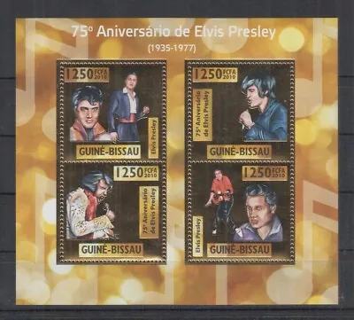 K505. Guine-Bissau MNH - 2010 - Famous People - Elvis Presley 1935-1977 • $1.71