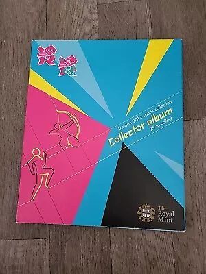 Royal Mint London 2012 50p Sports Collection Olympic Album - Empty No Coins • £28