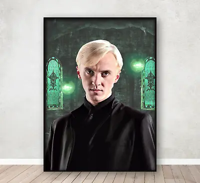 £4.95 • Buy Harry Potter Draco Malfoy Poster Wizarding World Wall Art Print A4 Framed
