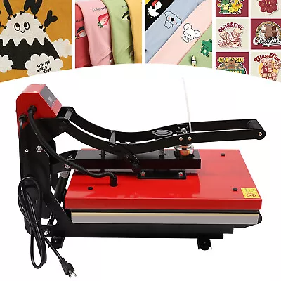 16” *20” T-Shirt Slide Out Semi-Auto Open Heat Press Transfer Machine Clamshell  • $495