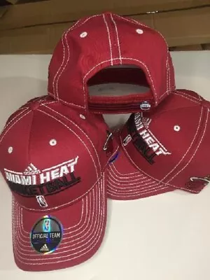 Miami Heat Adidas Maroon Adjustable Practice Hat New & Officially Licensed  • $18.95