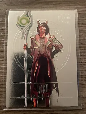 2022 Fleer Ultra Midnight Sons Marvel Loki Medallion M-25 • $4