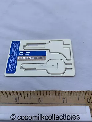 Vintage 1990's Chevrolet Chevy Plastic Key Blanks Credit Card Wallet Size Unused • $21.50