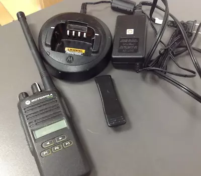 Motorola CP185 VHF 16 CH Antenna Charger Power Belt Clip Programmed • $170