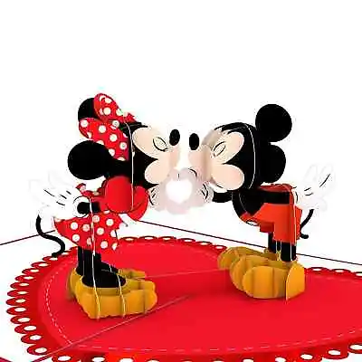 Lovepop Beautiful Mickey And Minnie Heart To Heart Valentine's 3-D Pop-Up Card • $25.50