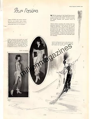 1919 Martha Mansfield Fashions Original Print From Theatre - Very  Rare • $21.75