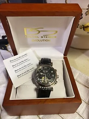 $89 • Buy Nice Used Daniel Steiger Evolution Men's Chronograph Watch DS2080M Ships Free