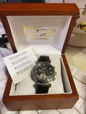 $89 • Buy Nice Used Daniel Steiger Evolution Men's Chronograph Watch DS2080M Ships Free
