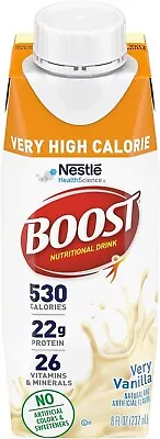 Very High Calorie Vanilla Nutritional Drink – 22g Protein 530 Nutrient Rich • $64.75