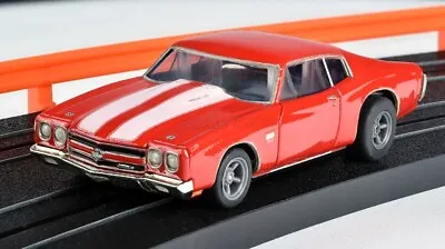 AFX Mega G+ Red 1970 Chevelle SS454 Clear Collector HO Slot Car #22043 IN STOCK! • $33.29