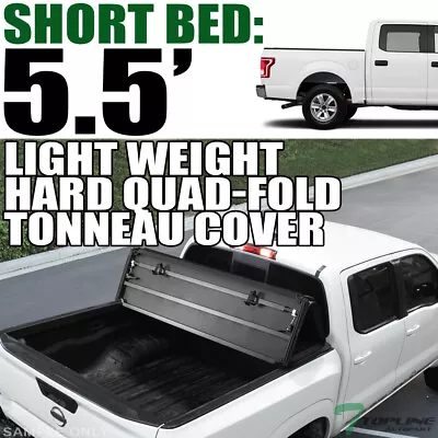 Topline For 2015-2023 Ford F150 5.5 Ft 66  Bed LW Hard Quad Fold Tonneau Cover • $289