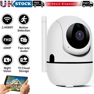 1080P WIFI IP Dome Camera Wireless CCTV HD Smart Home Security IR Cam Outdoor • £16.79