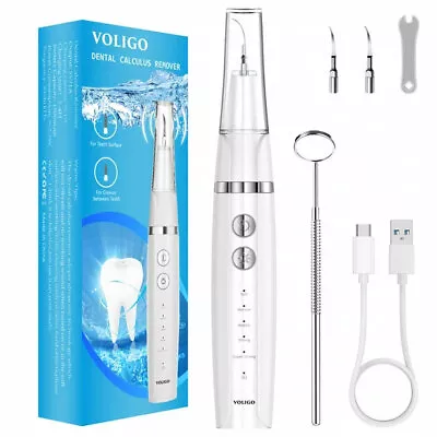 $15.99 • Buy Electric Ultrasonic Dental Calculus Tooth Cleaner LED Scaler Plaque Remover Tool