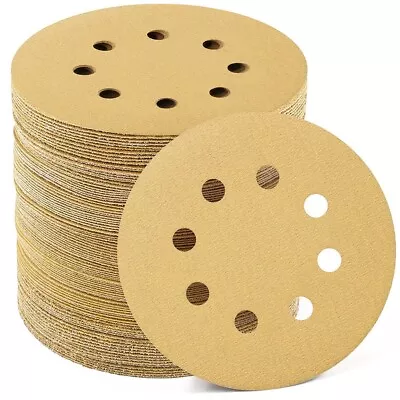 100pc 5in 150 Grit Sanding Disc Orbital Sandpaper Sander Dustless Hook And Loop • $18.04