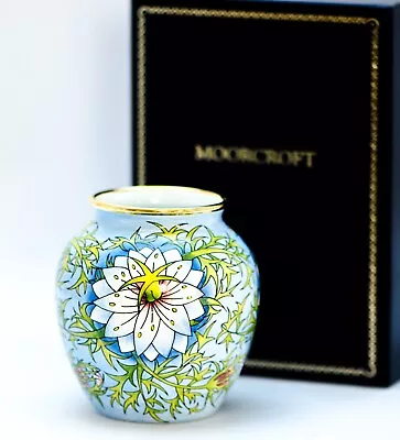 Moorcroft Enamels- Love In The Mist 4 Shaped Vase - By Rachel Bishop • $185.88