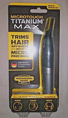 MICRO TOUCH Titanium MAX Personal Trimmer Nose Ears Neck LED Lighted NEW • $22.99