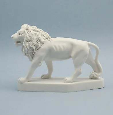 Lion King Statue Handmade Marble Cast Home Decor Sculpture • $65