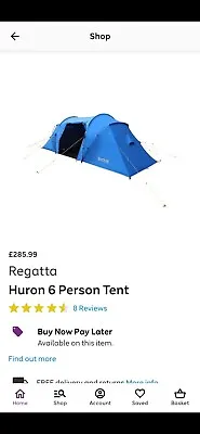 Regatta Huron 6 Person Tent  • £120