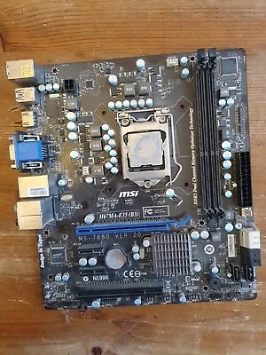 Motherboard Mis H67MA-E35 (B3) With Processor Intel I5-2500k With Fan • £13