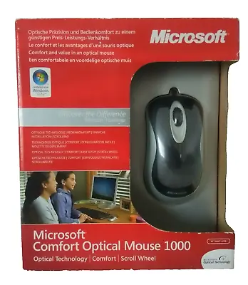 Microsoft Comfort Optical Mouse 1000 69H-00002 Box Official OEM *New & Sealed* • £43