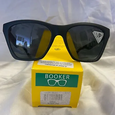 Von Zipper VZ Sunglasses Booker Polar Black Satin / Grey Poly Polar *NEW* • $150