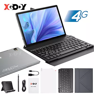 XGODY 10''  Android 12 Tablet 2K 256GB ROM Dual SIM 4G 7500mAh Octa Core Wifi 5 • £81.28