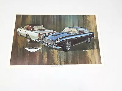 Vintage Aston Martin DB5 Print Poster 17 X 11 Cadaret Original EXC COND 1970's • $39.99