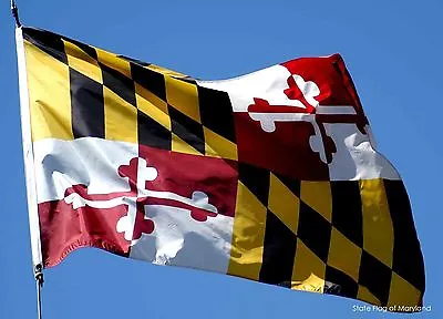 3x5 State Of Maryland 200D Nylon Flag 3'x5' House Banner With Clips • $19.88