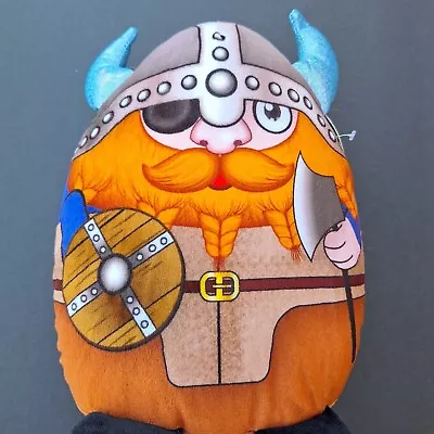 Viking Man Warrior Dude Plush Stuffed Soft  Figure 8” Shield Helmet Adorable! • $11.99